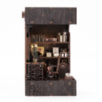 DIY-Miniatur-Detektei – Book-Nook-Bausatz mit LED-Beleuchtung als stilvolle Bücherregal-Deko