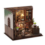 Miniatur‑Häuschen „Linkes Ufer Leseraum“ – DIY‑Bastelset für Bastelfans