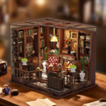 Miniatur‑Häuschen „Linkes Ufer Leseraum“ – DIY‑Bastelset für Bastelfans