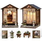Zen Mooslaterne – Japanischer DIY-Garten mit Buchwinkel-Charme